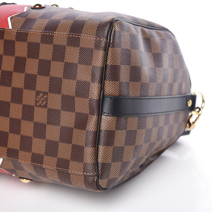 Louis Vuitton Damier Ebene Karakoram Speedy Bandouliere 30 6 of 11