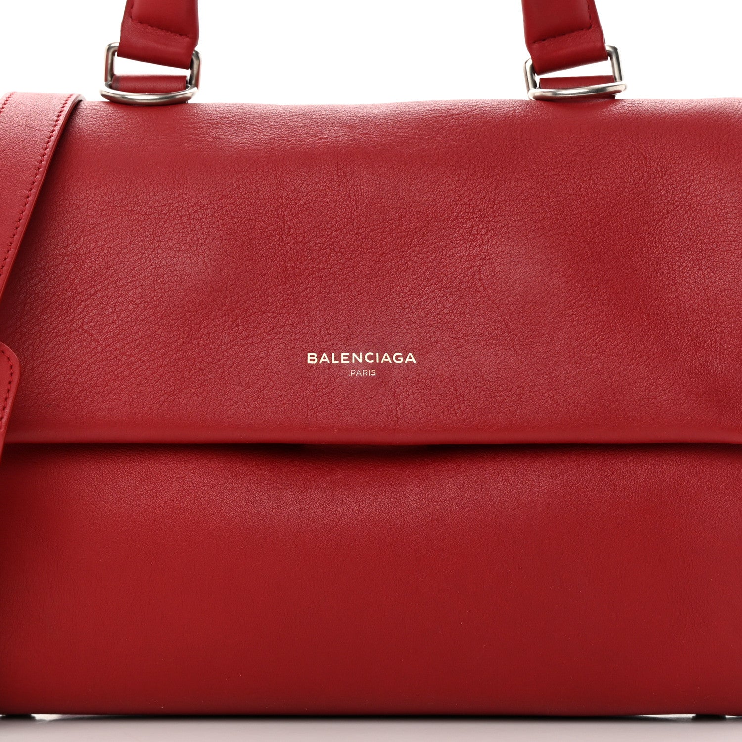 Balenciaga Veau Soyeux Small Tool Satchel Rouge Groseille 8 of 20