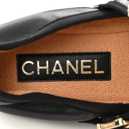 Chanel Lambskin Charm Mary Jane Flats 39 Black 7 of 10