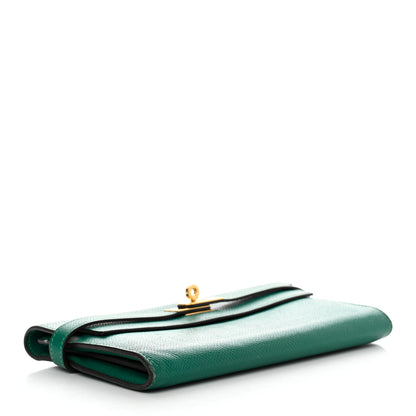 Hermes Epsom Kelly Longue Wallet Malachite 3 of 13