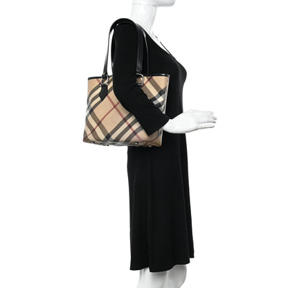 Burberry Nova Check Tote Black 2 of 18