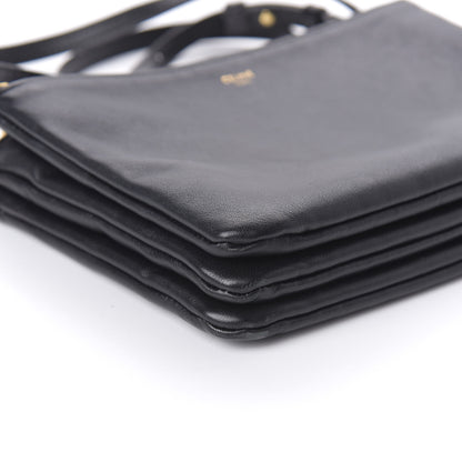 Celine Lambskin Small Trio Crossbody Bag Black 7 of 9