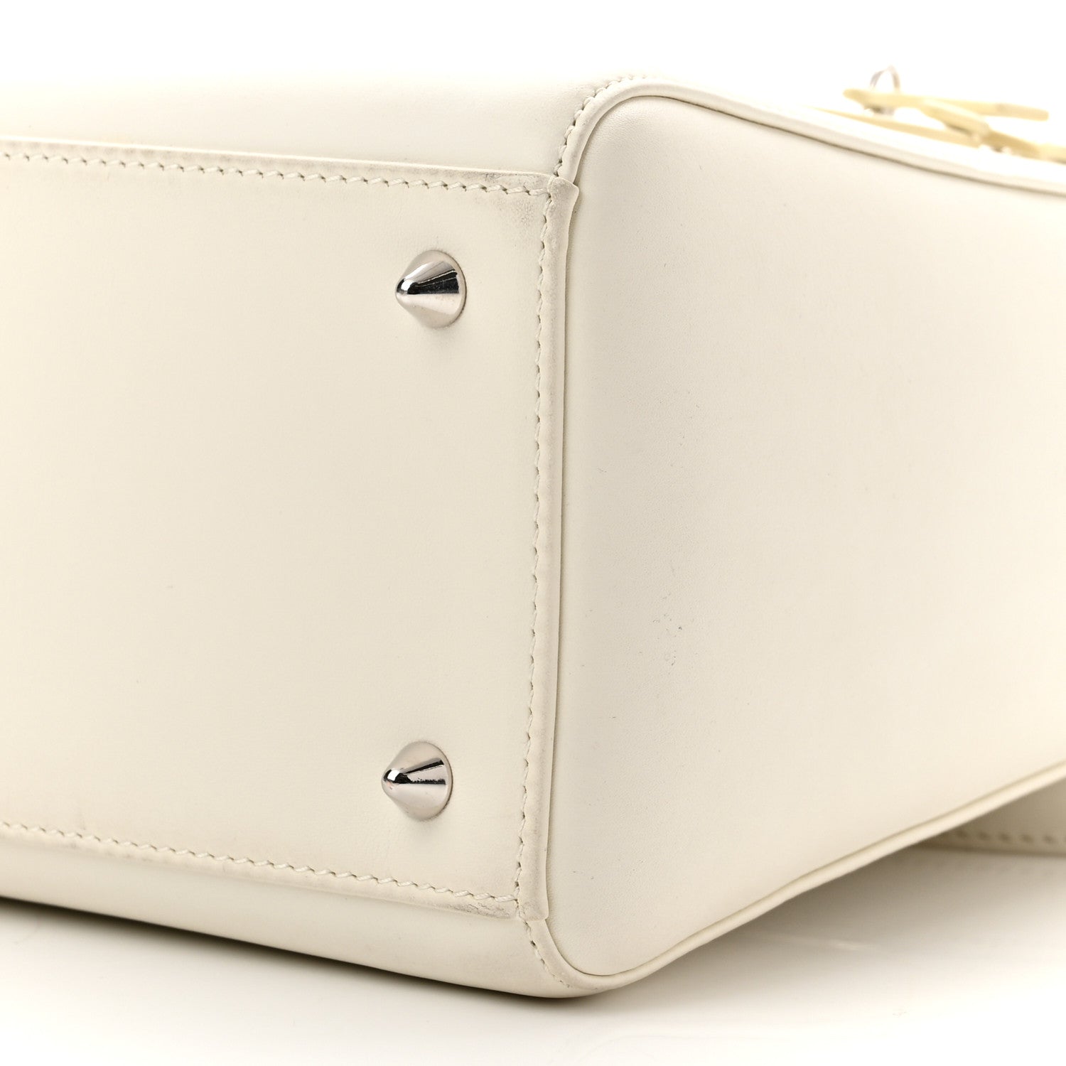 Christian Dior X Andy Warhol Calfskin Medium Lady Dior White 9 of 10