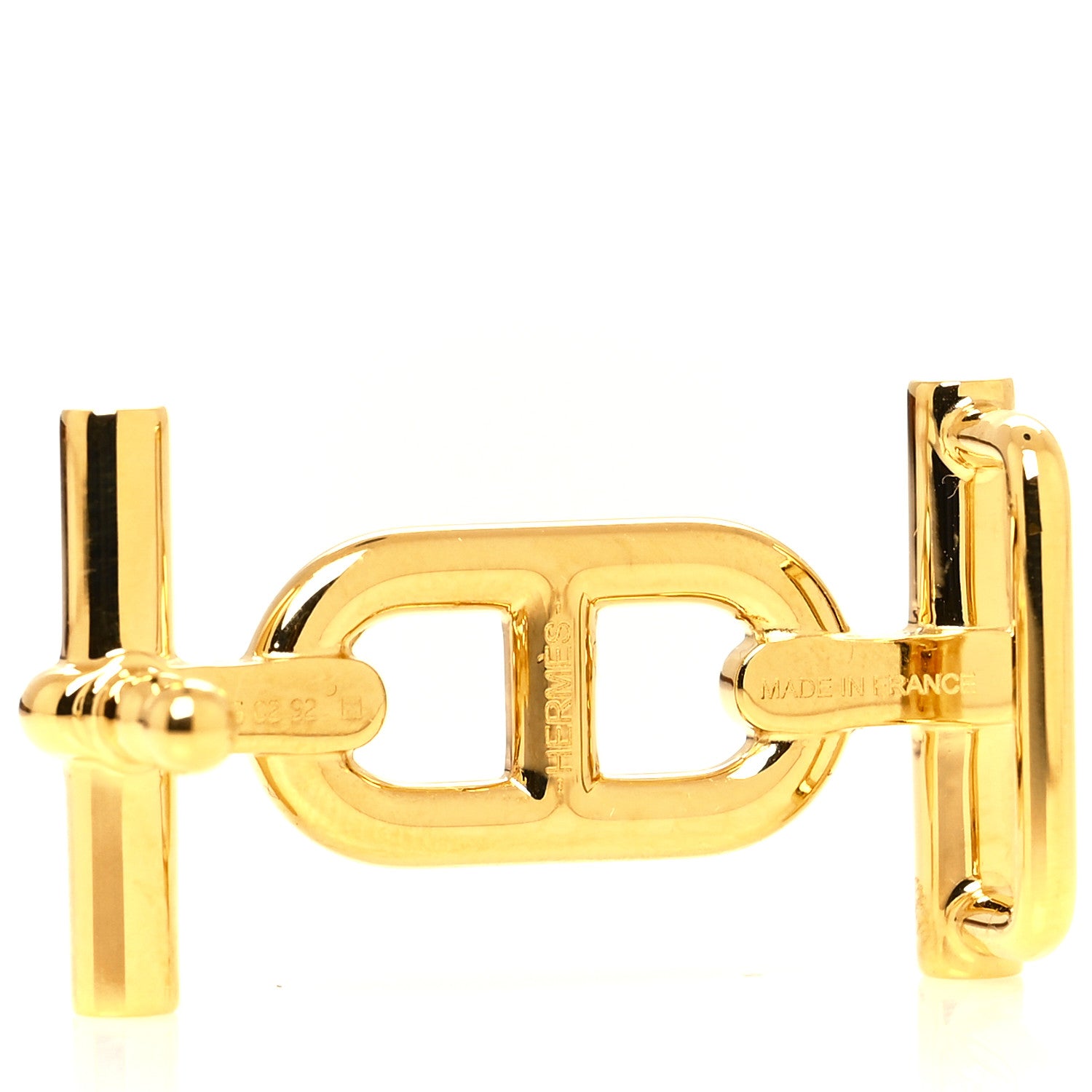 Hermes Swift Epsom 13mm Ancre Belt 75 Black Gold 6 of 7