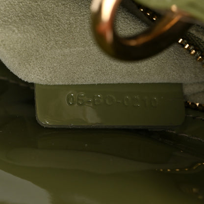 Christian Dior Patent Cannage Mini Lady Dior Dusty Green 7 of 10
