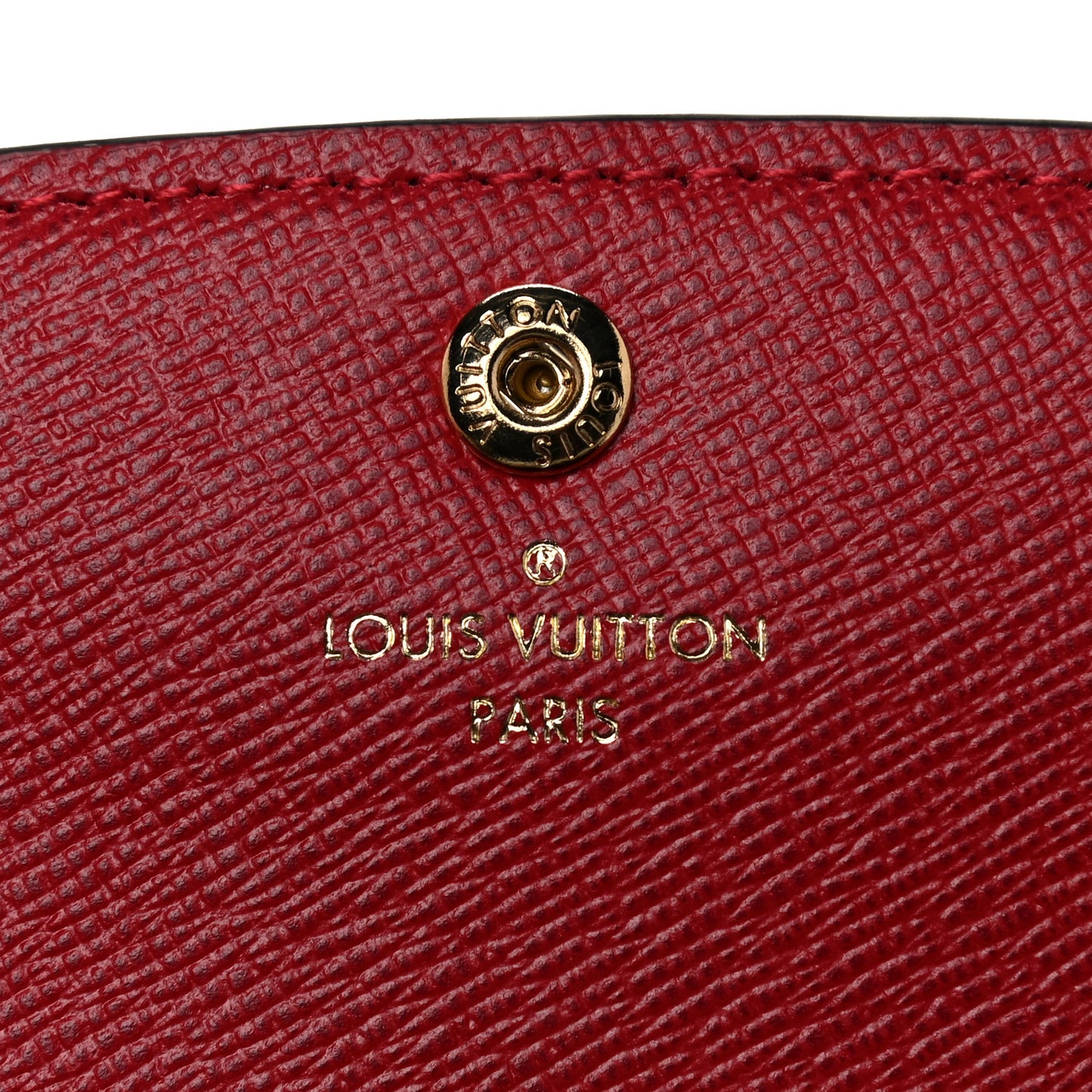 Damier Ebene Emilie Wallet Red