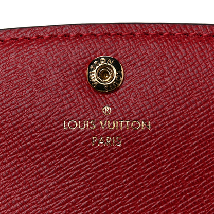 Louis Vuitton Damier Ebene Emilie Wallet Red 6 of 11