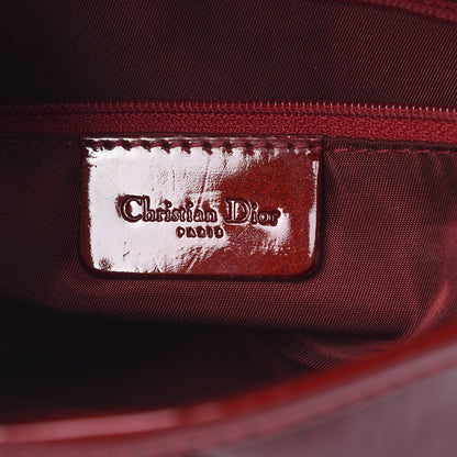 Christian Dior Patent Diorissimo Double Saddle Bag Dark Red 5 of 10