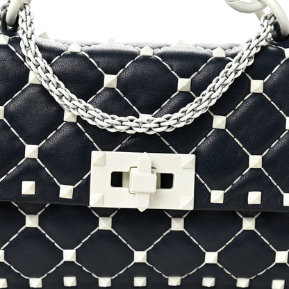 Valentino Garavani Nappa Small Free Rockstud Spike Shoulder Bag Marine 8 of 11