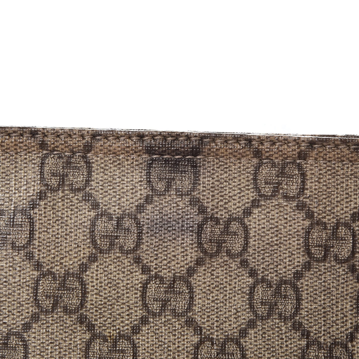 GG Supreme Monogram Small Flat Messenger Bag Dark Brown