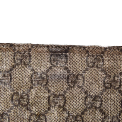 Gucci GG Supreme Monogram Small Flat Messenger Bag Dark Brown 9 of 9