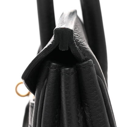Hermes Togo Birkin 25 Black 11 of 16