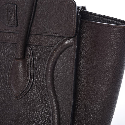 Celine Goatskin Micro Luggage Dark Taupe 12 of 18
