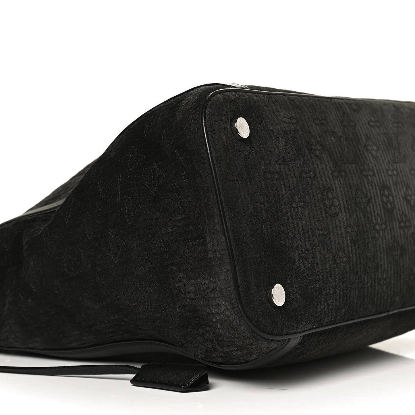 Monogram Suede Antheia IXIA MM Black