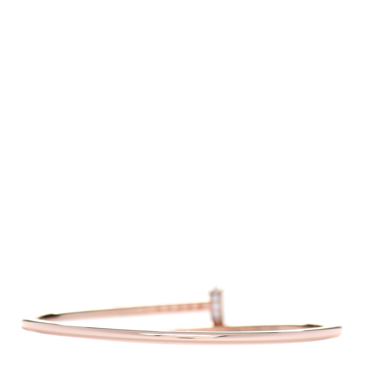 18K Pink Gold Diamond Small Juste Un Clou Bracelet 16