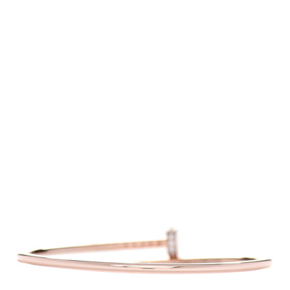 Cartier 18K Pink Gold Diamond Small Juste Un Clou Bracelet 16 2 of 4