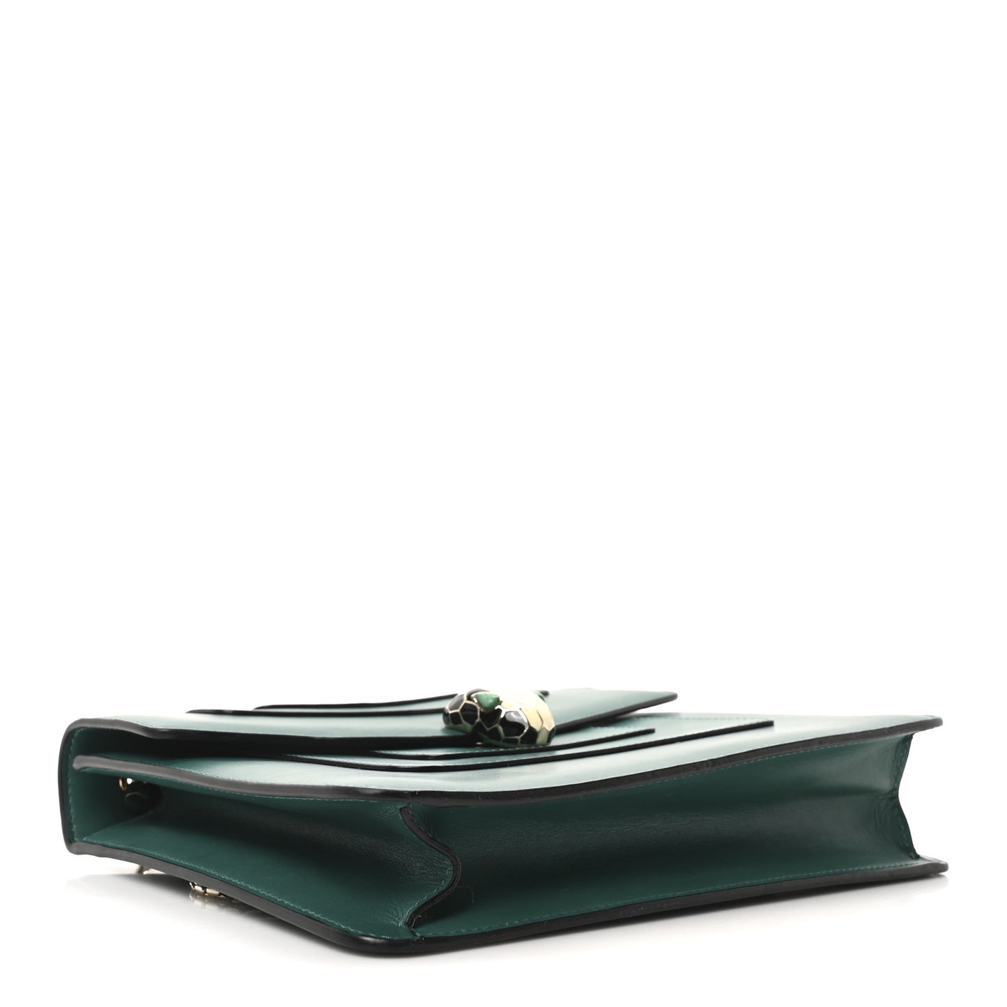 Calfskin Serpenti Forever Snake Strap Crossbody Bag Emerald Green