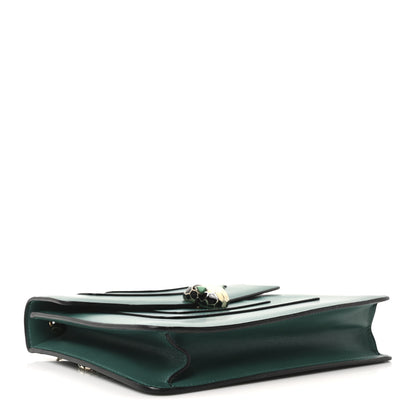 Bulgari Calfskin Serpenti Forever Snake Strap Crossbody Bag Emerald Green 4 of 9