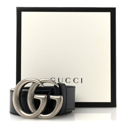 Gucci Calfskin Double G 40mm Belt 75 30 Blue 6 of 6