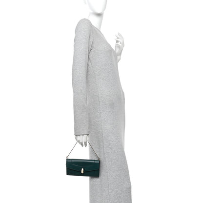 Bulgari Calfskin Serpenti Forever Chain Wallet Green 2 of 11