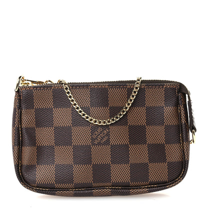 Louis Vuitton Damier Ebene Mini Pochette Accessories 1 of 10
