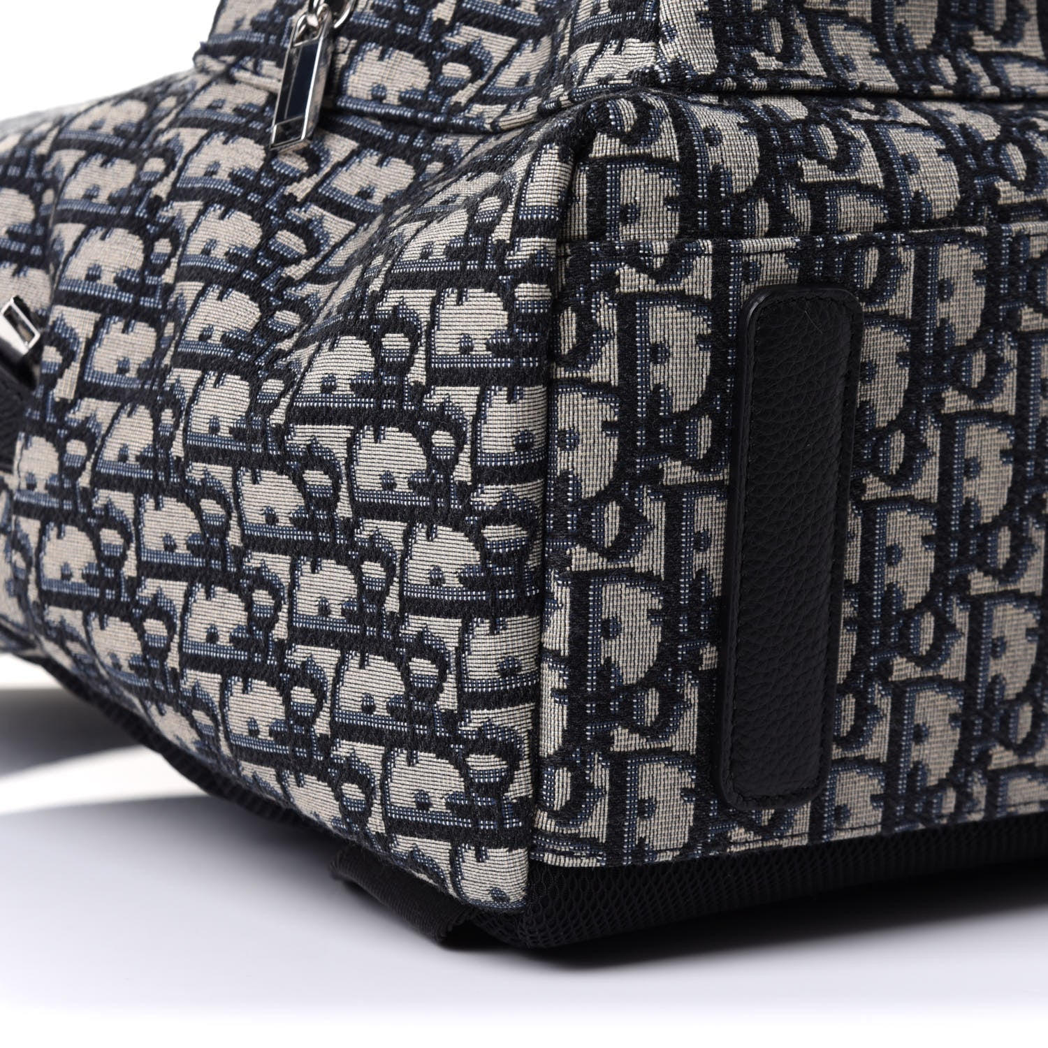 Christian Dior Oblique Calfskin Rider Backpack Beige Black 8 of 9