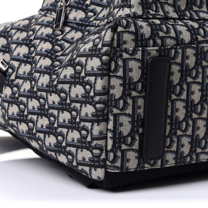 Christian Dior Oblique Calfskin Rider Backpack Beige Black 8 of 9