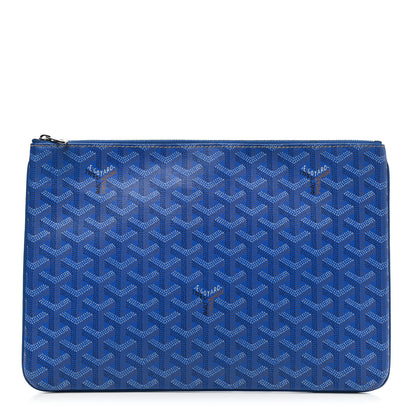 Goyard Goyardine Senat Pochette MM Sky Blue 1 of 8