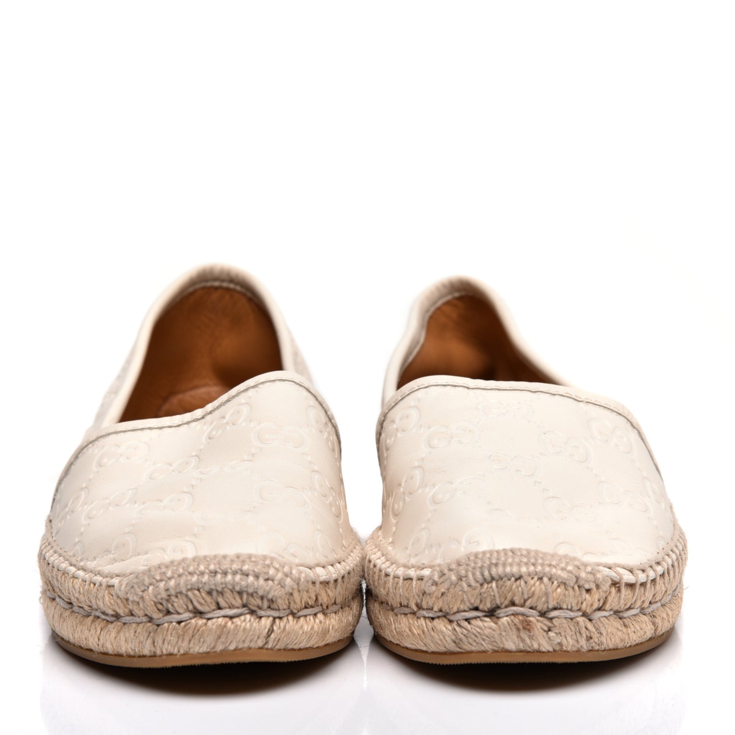 Guccissima Signature Espadrilles 36 Mystic White