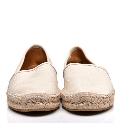 Gucci Guccissima Signature Espadrilles 36 Mystic White 2 of 8