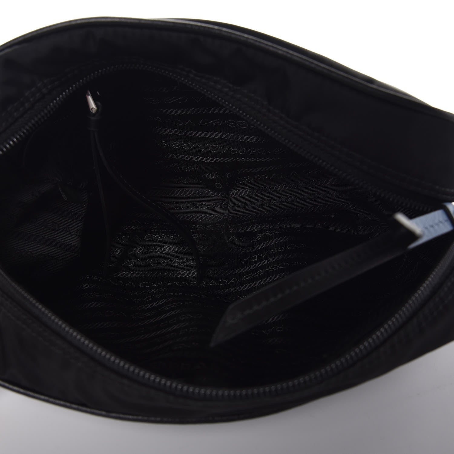 Prada Tessuto Nylon Studded New Vela Shoulder Bag Black Astrale 5 of 7
