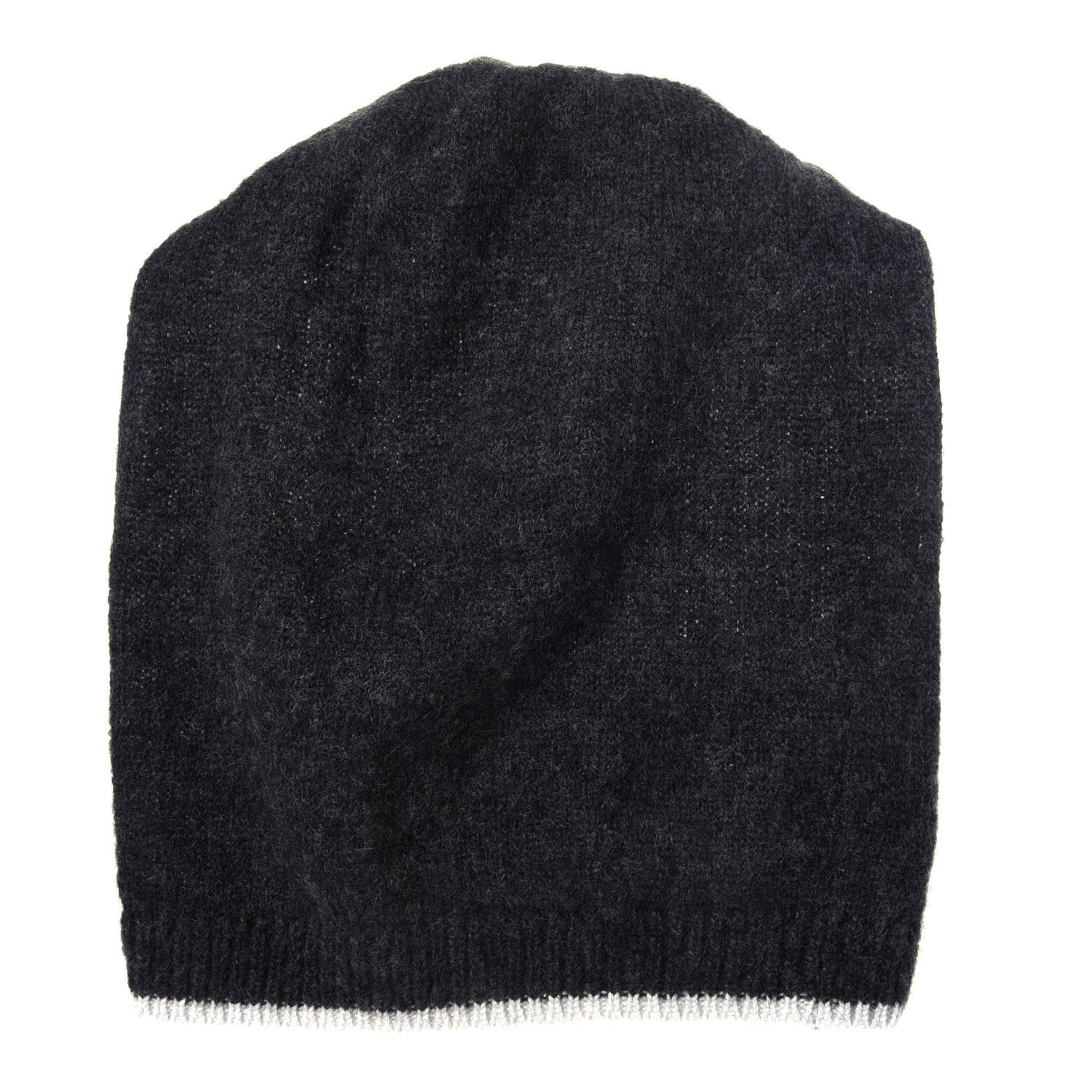 Chanel Cashmere Blend CC Beanie Hat Dark Grey 3 of 7