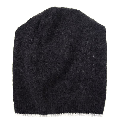 Chanel Cashmere Blend CC Beanie Hat Dark Grey 3 of 7