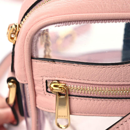 Gucci Vinyl Web Mini Ophidia Transparent Shoulder Bag Perfect Pink 12 of 13