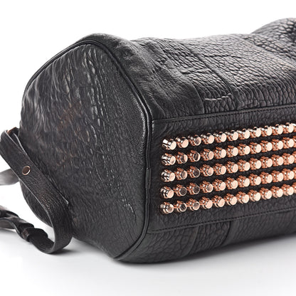 Alexander Wang Pebbled Lambskin Rocco Black Rose Gold Hardware 8 of 9
