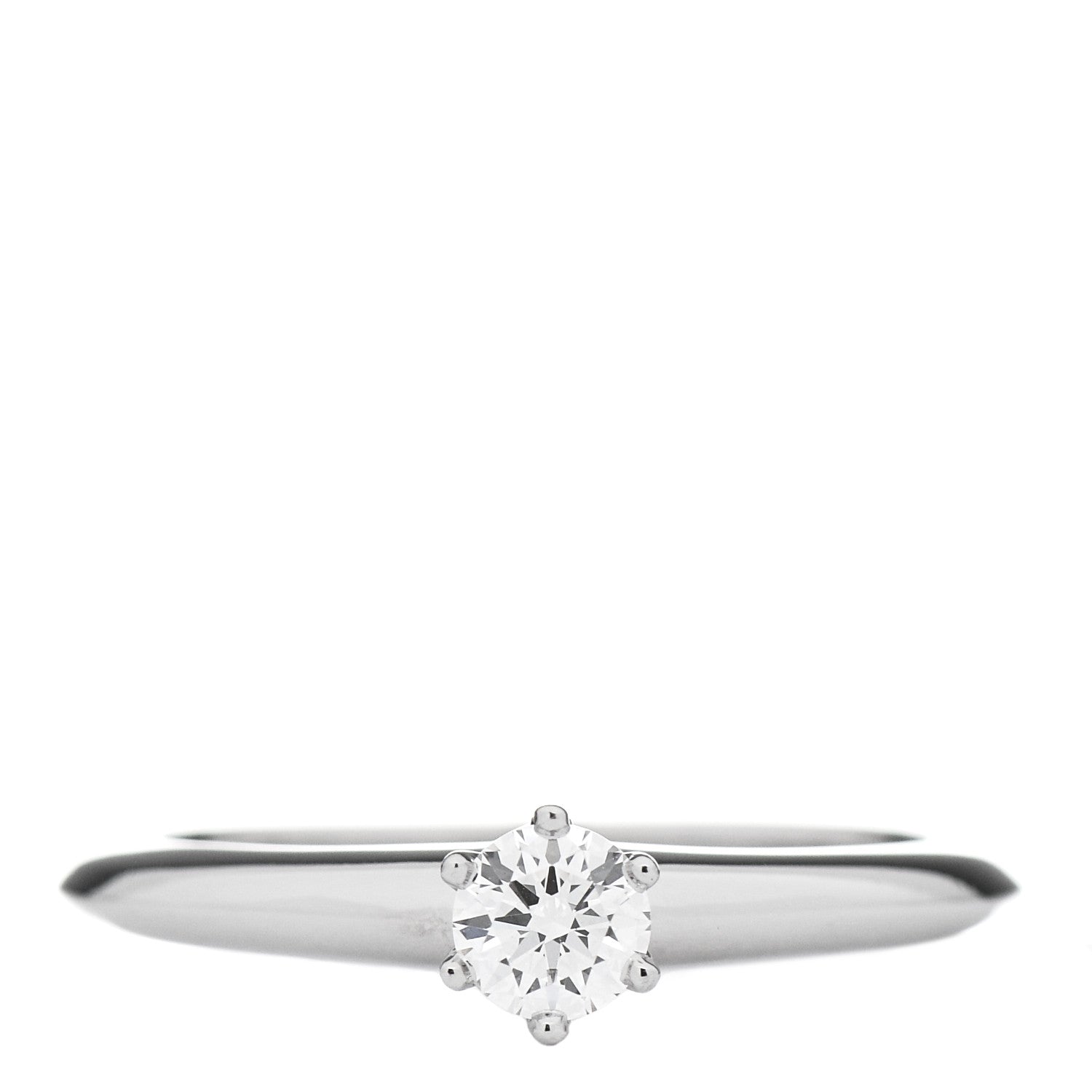 Tiffany Platinum Diamond .20ct Solitaire Engagement Ring 49 5 1 of 8