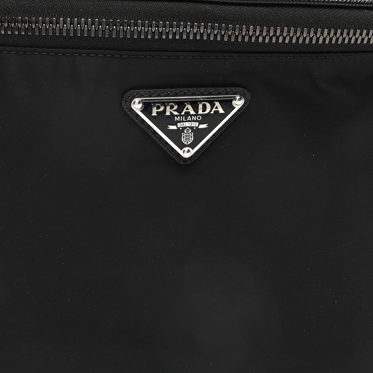 Re-Nylon Saffiano Belt Bag Black