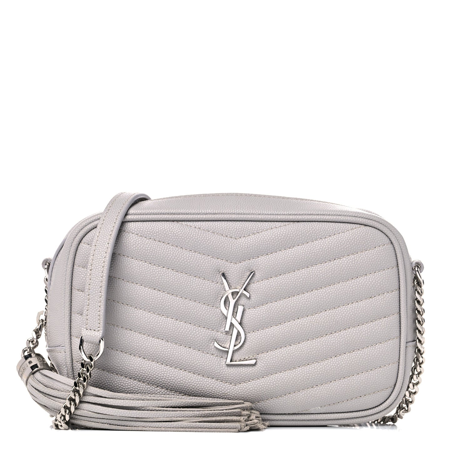 Grain De Poudre Matelasse Monogram Mini Lou Camera Bag Granite