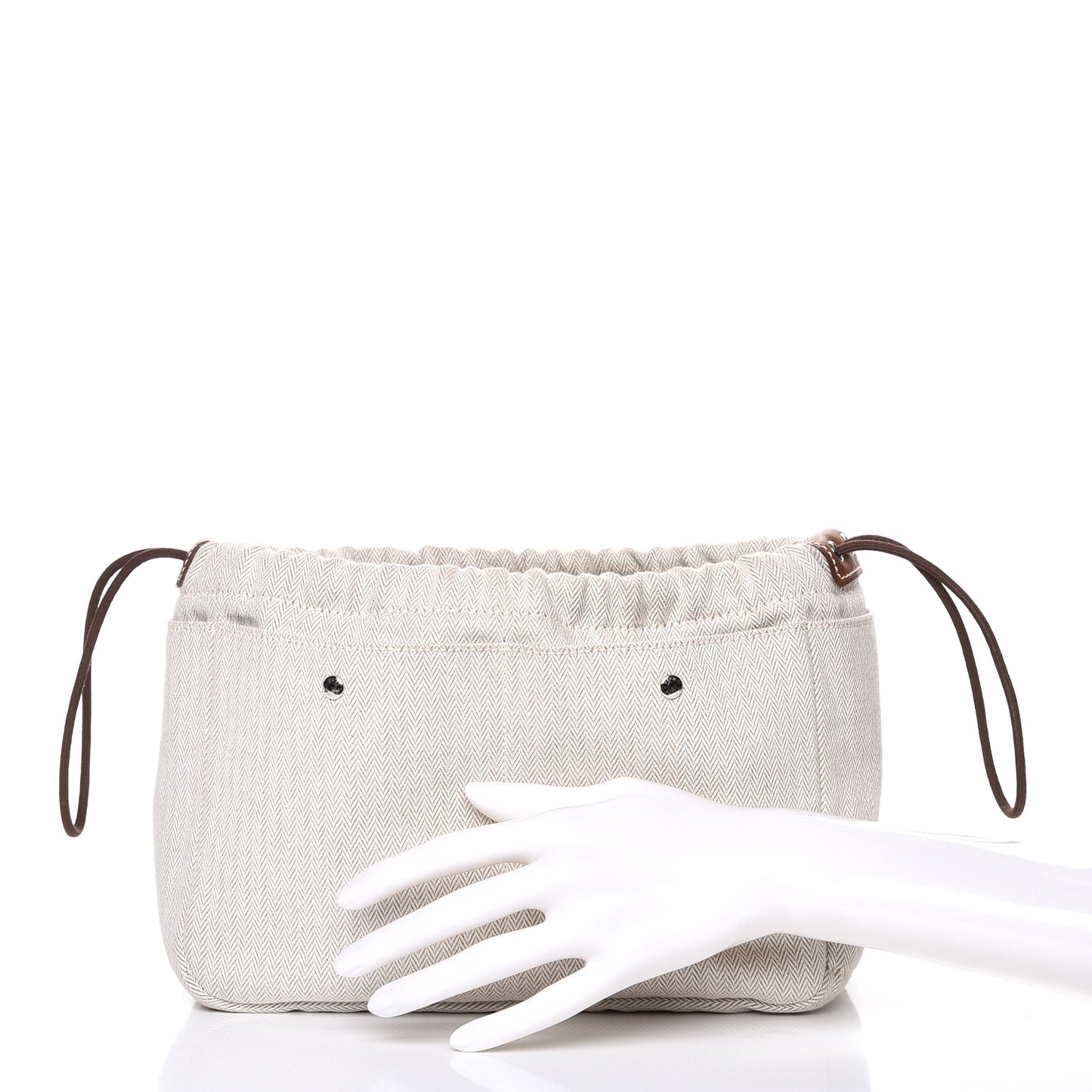Canvas Barenia Fourbi 25 MM Pouch Naturel Fauve