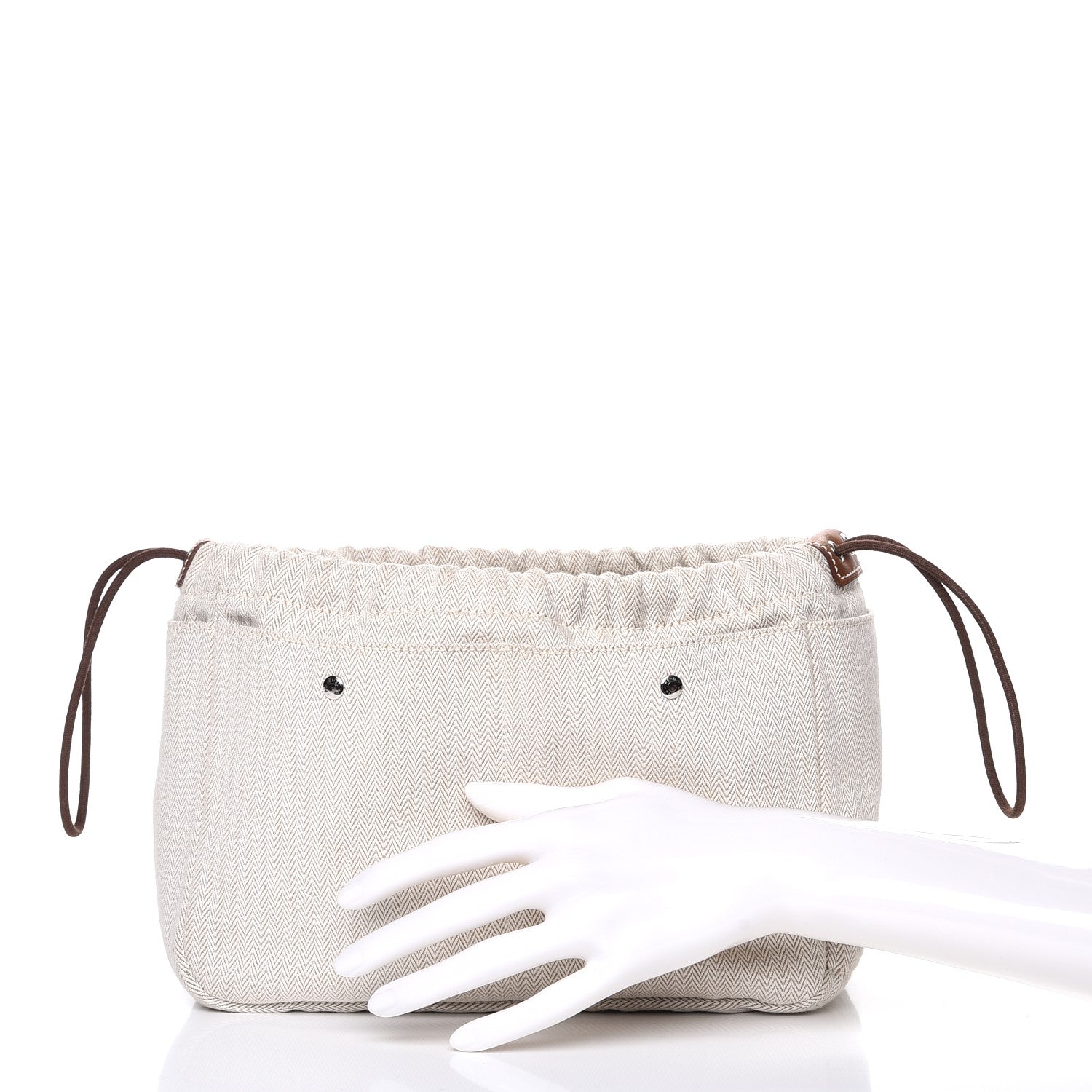 Hermes Canvas Barenia Fourbi 25 MM Pouch Naturel Fauve 2 of 6