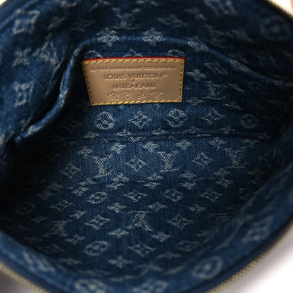 Louis Vuitton LV X TM Monogram Denim Cerises Pochette Accessories Blue 5 of 10