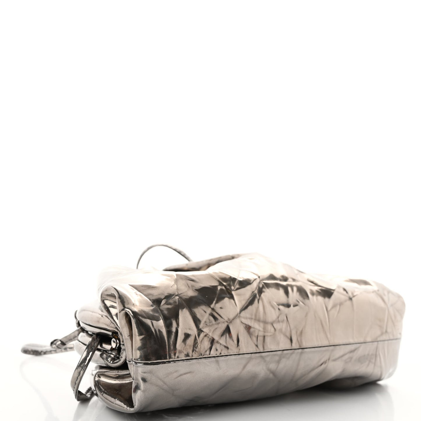 Metallic Crushed Calfskin The Mini Pouch Anchor