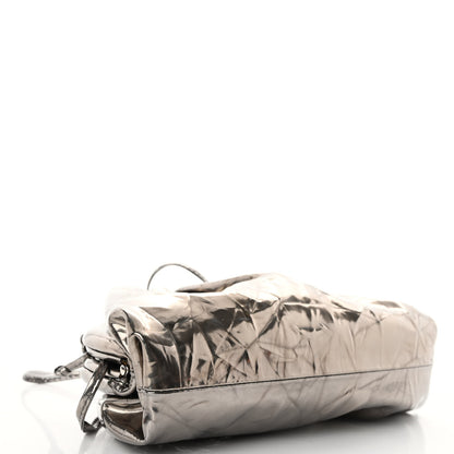 Bottega Veneta Metallic Crushed Calfskin The Mini Pouch Anchor 4 of 10