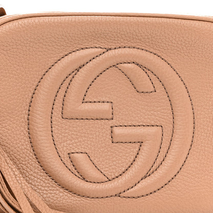 Gucci Pebbled Calfskin Small Soho Disco Bag Camelia 8 of 10