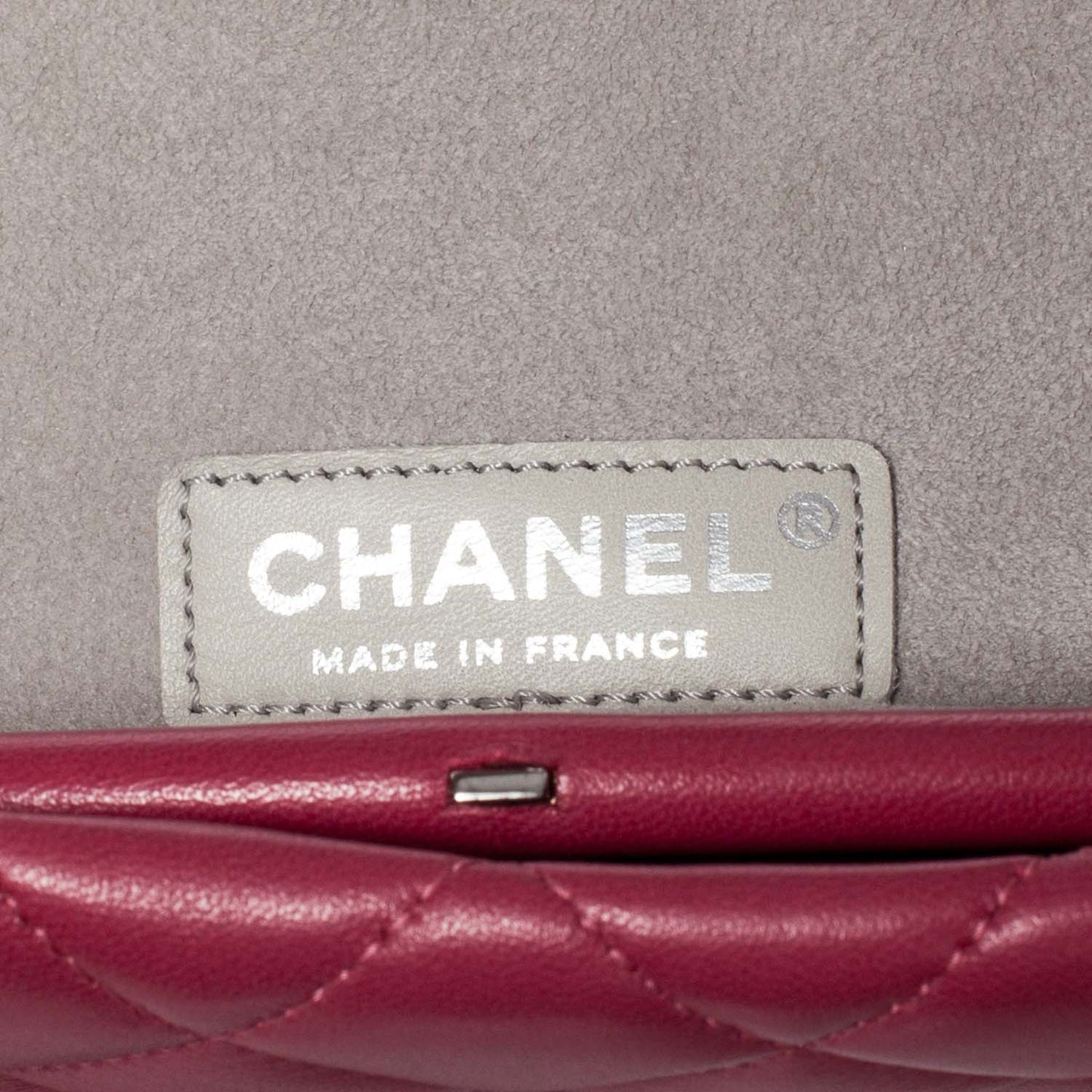 Lambskin Quilted Clutch Fuchsia
