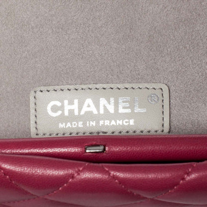 Chanel Lambskin Quilted Clutch Fuchsia 5 of 7