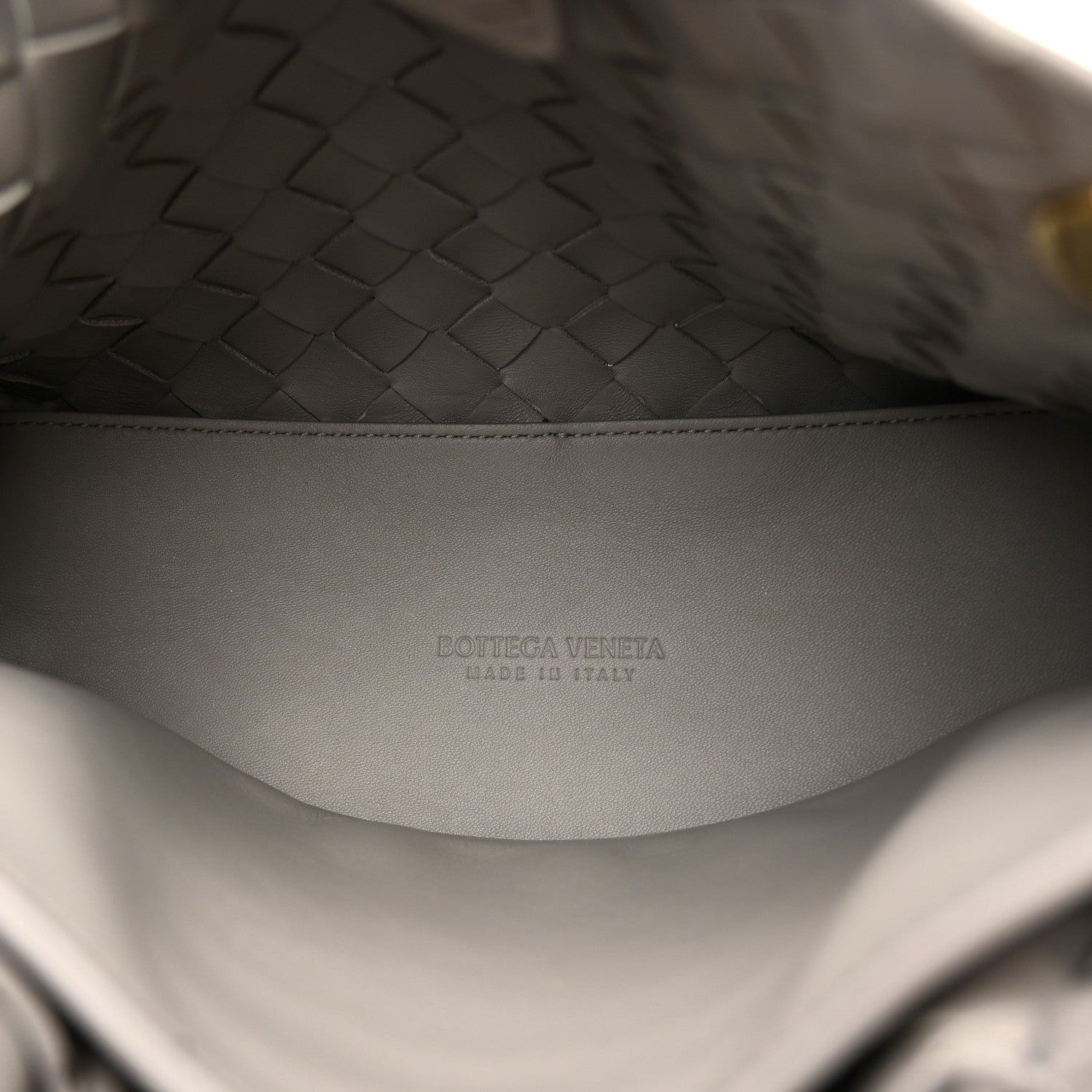 Bottega Veneta Nappa Intrecciato Small Andiamo Shoulder Bag Sterling 5 of 9