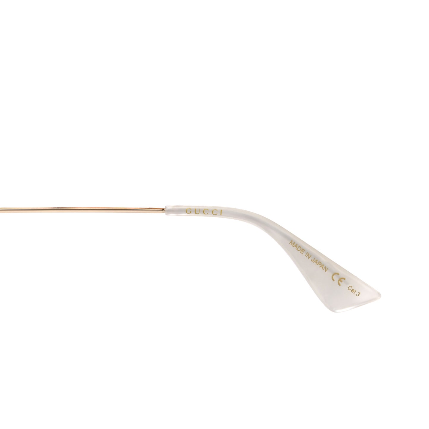 Metal Round Frame Tiger Print Sunglasses GG0061S Gold