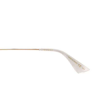 Gucci Metal Round Frame Tiger Print Sunglasses GG0061S Gold 6 of 8