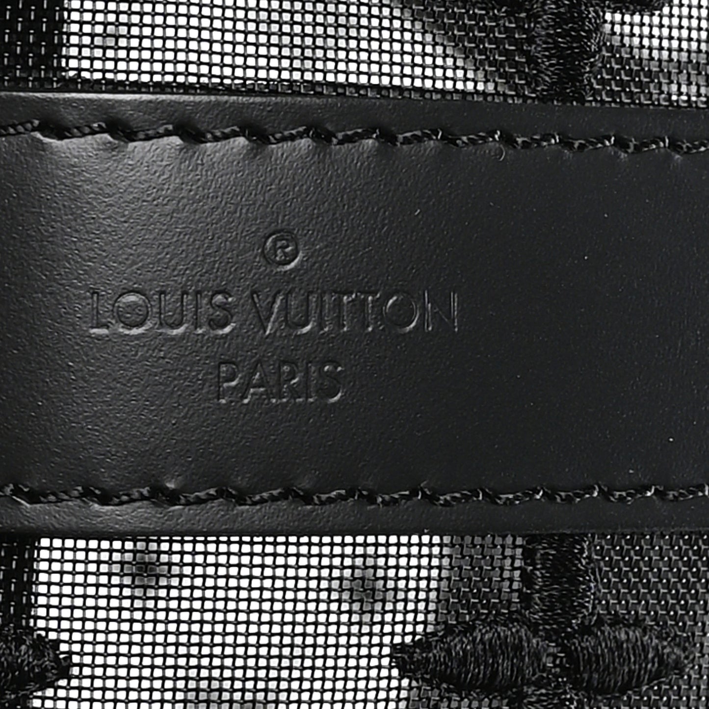 Monogram See Through Keepall Bandouliere 50 Black